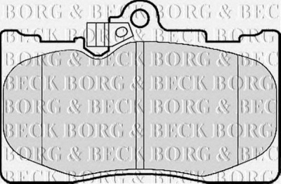 BORG & BECK bbp2153 -  Комплект тормозных колодок, дисковый тормоз